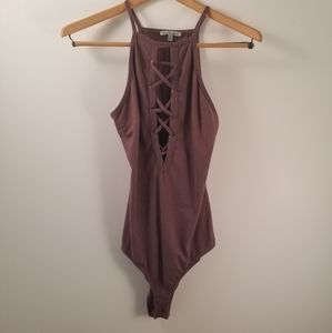 💋 Charlotte Russe one piece small purple tank